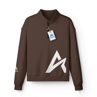 ASDAVA Half-Zip Sweatshirt -  White Logo Edition