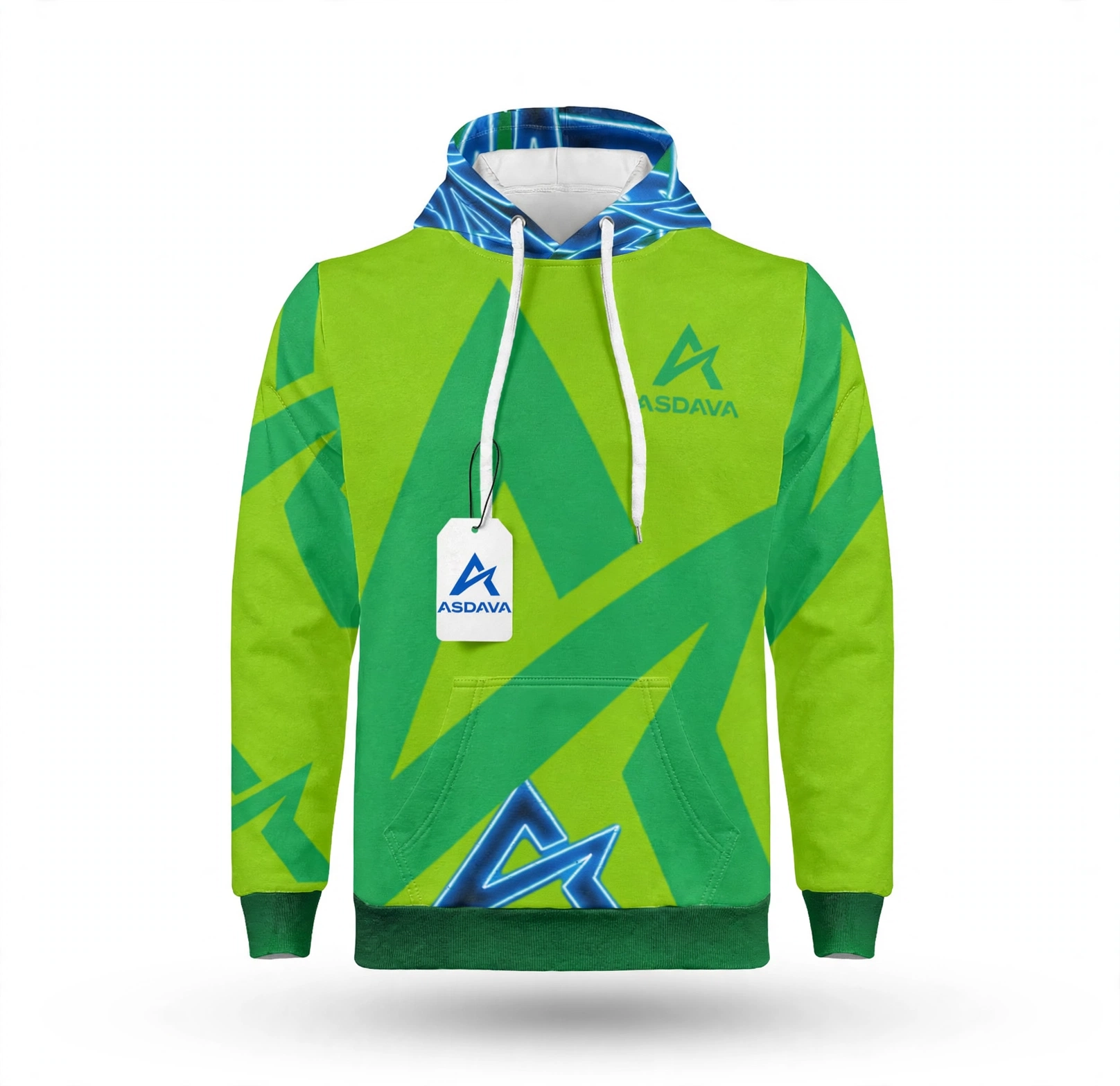 ASDAVA Unisex Hoodie - Neon Green Trending