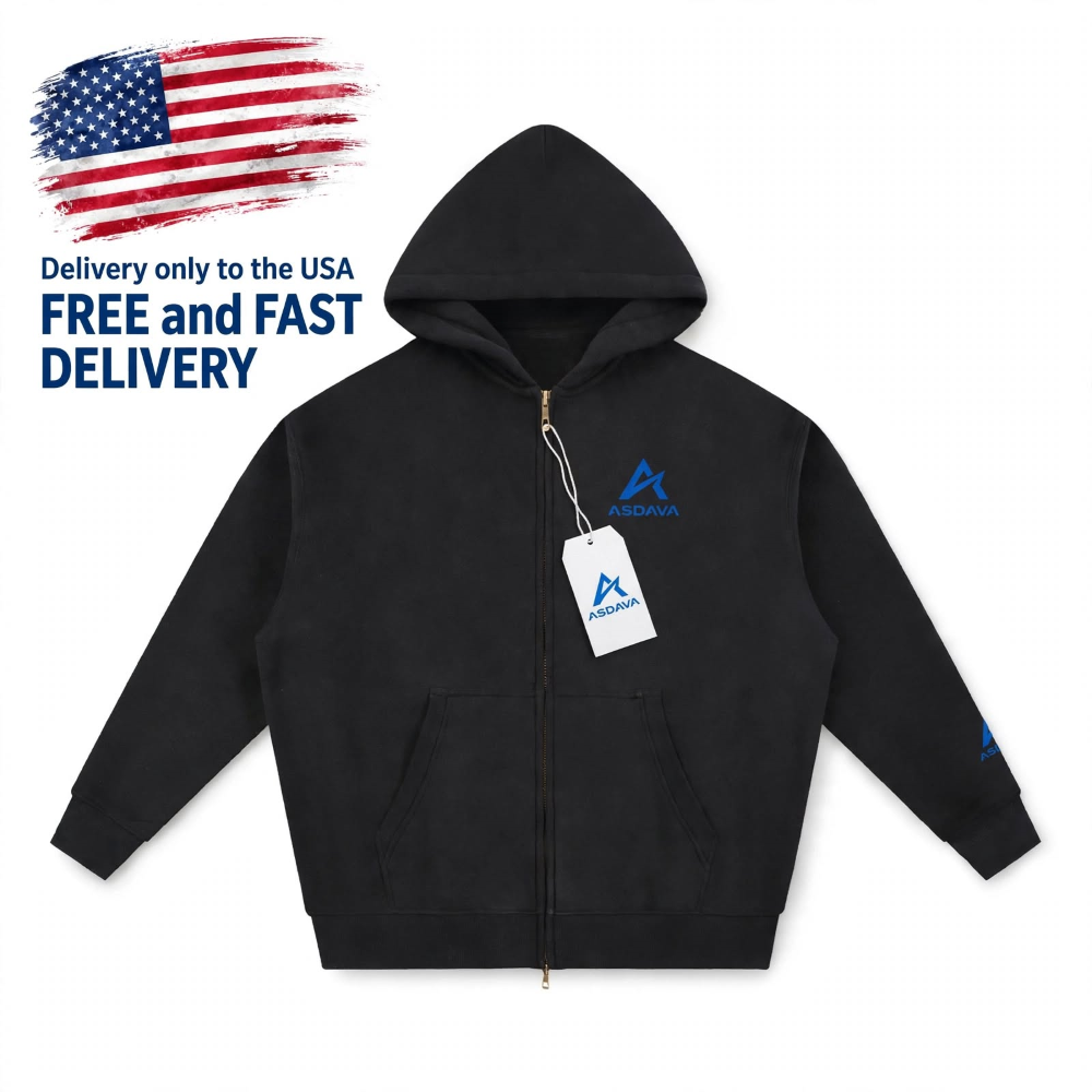 ASDAVA - Wear Your Uniqueness Essential Oversized Fleece Boxy Hoodie
