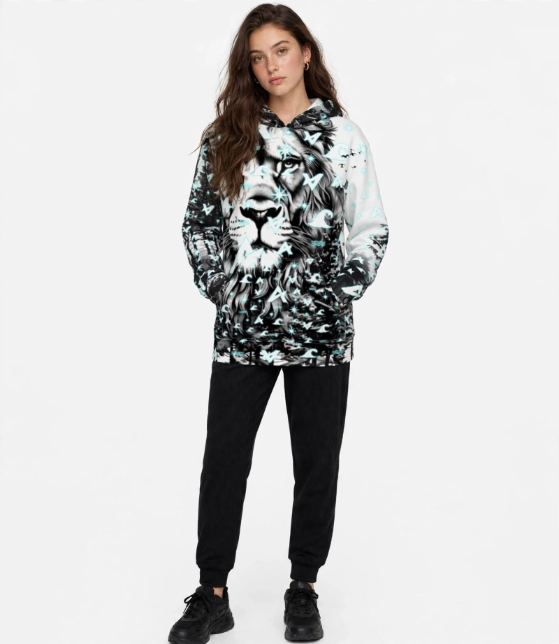 ASDAVA Unisex Hoodie "The Forest Meets the King" Limited Edition 001/100 - Image 4