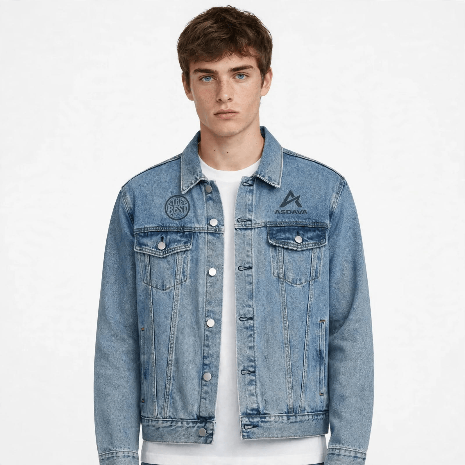 ASDAVA Unisex Vintage Wash Denim Jacket – Best for the Best Edition