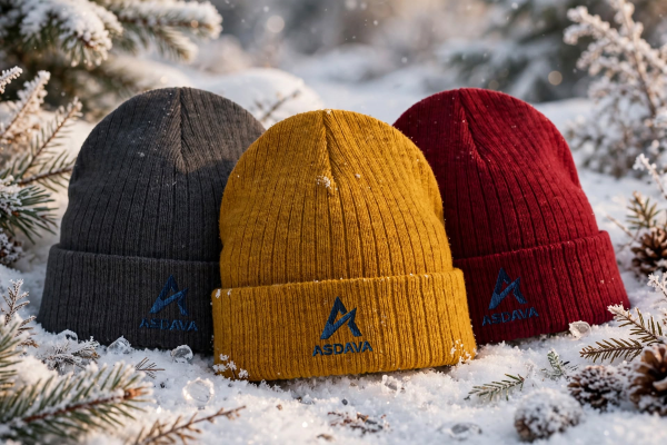 ASDAVA Sustainable Rib Cuffed Beanie - Eco-Friendly Recycled Beanie