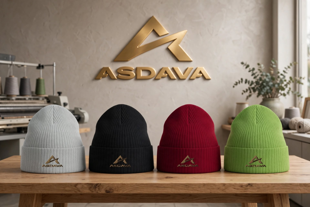 ASDAVA Organic Cotton Beanie - Sustainable 11" Cuffed Beanie