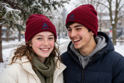 ASDAVA Sustainable Rib Cuffed Beanie - Eco-Friendly Recycled Beanie - Image 2